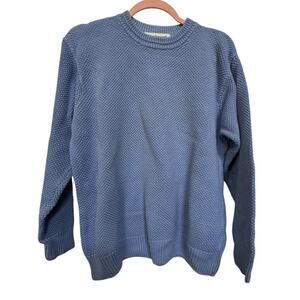Appleseed’s Cable Knit‎ Pullover Sweater Women’s Size XL Blue Cotton 1X Winter